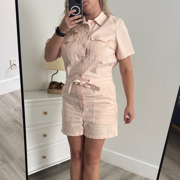 Levi's Light coral Pink Short Sleeve Romper - Picture 1 of 3